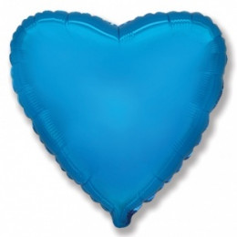 M FM Шар (32''/81 см) Сердце, Пастель, Blue, 1шт.