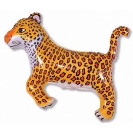 M FM Шар (14''/36 см) Мини-фигура, Леопард, Черные пятна, AIR, 1 шт.