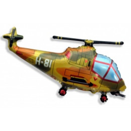 M FM Шар (17''/43 см) Мини-фигура, Вертолет, Военный, AIR, 1 шт.