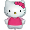 M FM Шар (12''/30 см) Мини-фигура, Hello Kitty, Котенок с бантиком, AIR, 1шт.
