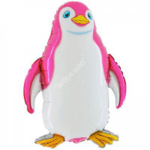 M FM Шар (13''/33 см) Мини-фигура,, Счастливый пингвин, Фуше, AIR, 1 шт.