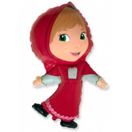 M FM Шар (14''/36 см) Мини-фигура, Красная шапочка, AIR, 1 шт.