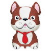 M FM Шар (13''/33 см) Мини-фигура, Бульдог, Коричневый, AIR, 1 шт.