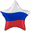 M Agr Шар (21''/53 см) Звезда, Триколор, 1 шт.