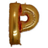 M Grb Шар (40"/101 см) Буква, Р, Gold, 1 шт.