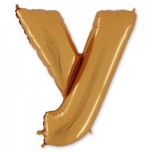 M Grb Шар (40"/101 см) Буква, У, Gold, 1 шт.
