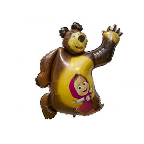M Grb Шар (35"/89 см) Фигура, Маша и Медведь, 1 шт.