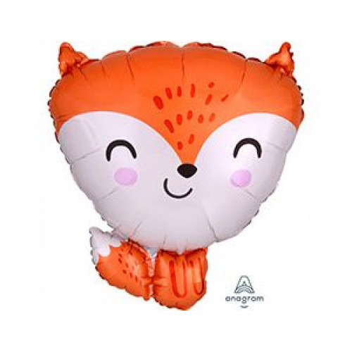 M Agm Шар (18"/45 см) Фигура, Лиса рыжая, S50, 1 шт.
