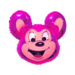 M FM Шар (30"/76 см) Фигура, Микки-Маус фуксия, 1 шт.