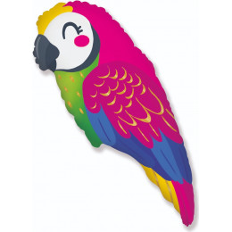 M FM Шар (35''/89 см) Фигура, Яркий попугай, 1 шт.