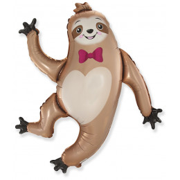 M FM Шар (36''/91 см) Фигура, Веселый Ленивец, 1 шт.