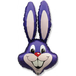M FM Шар (16''/41 см) Мини-фигура, Заяц, Фиолетовый, AIR, 1 шт.