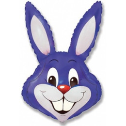 M FM Шар (16''/41 см) Мини-фигура, Заяц, Фиолетовый, AIR, 1 шт.