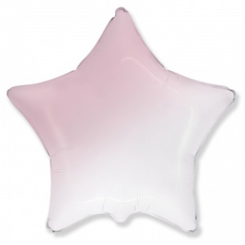 M FM Шар (18''/46 см) Звезда, Розовый, Градиент, 1 шт.