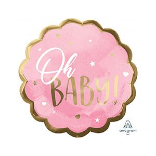 M Agm Шар (22"/55 см) Фигура, ДЖАМБО, Oh Baby девочка P32, 1 шт.