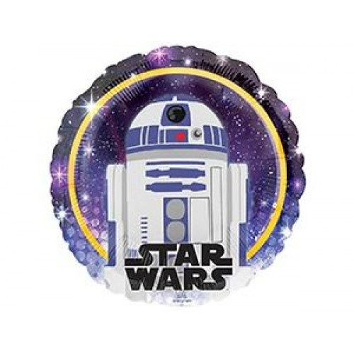 M Agm Шар (18"/46см) Круг, Звездные Войны Дроид R2-D2, S60, 1 шт.