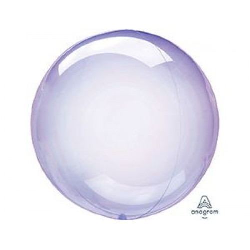 M Agm Шар (18"/45 см) Сфера, Bubble, Б/РИС, Кристалл, Purple, 1 шт.