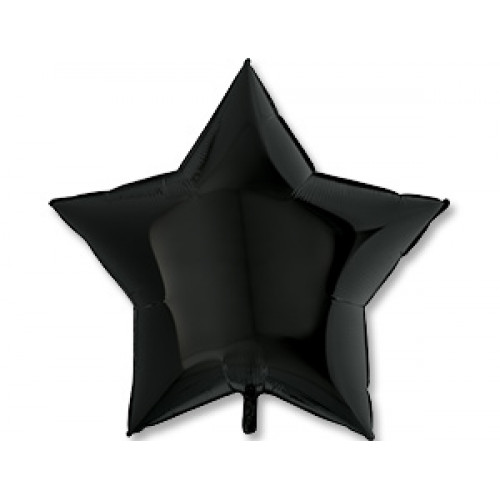 M Grb Шар (36"/91 см) Звезда, Пастель Black, 1 шт.