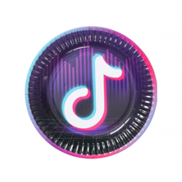 Тарелка бум Блогер Party 17см 6шт/G
