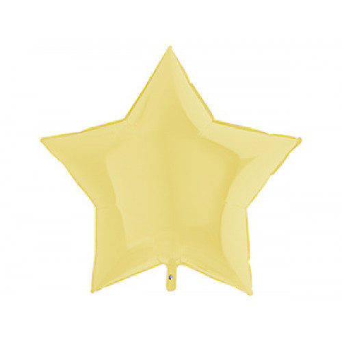 M Grb Шар (36"/91 см) Звезда, Пастель Matte Yellow, 1 шт.