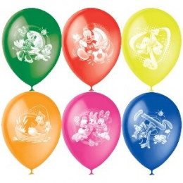 М Шар (12"/30см) Пастель+Декоратор (растр) 2 ст. рис Дисней Герои Диснея 50 шт.