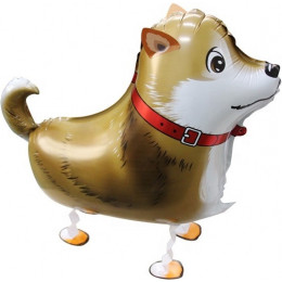 Воздушный шар ходячая фигура (24''/61 см) Лайка, Коричневый, 1 шт.
