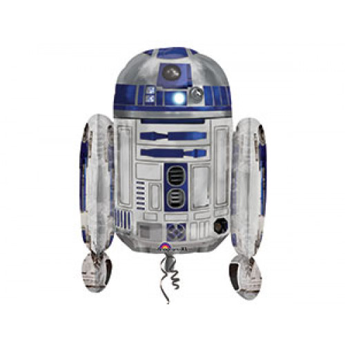 M Agm Шар (25"/63 см) Фигура, Звездные Войны R2D2, P40, 1 шт.