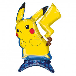 M Agm Шар (18"/46 см) Фигура, Пикачу / Pikachu, AIR, A75, 1 шт.