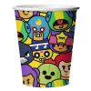 Стаканы (250 мл) Brawl Stars, Герои, дизайн №2, 6 шт.