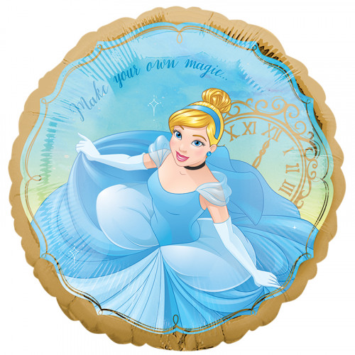 M Agm Шар (17"/43см) Круг, Золушка / Cinderella, S60, 1 шт.