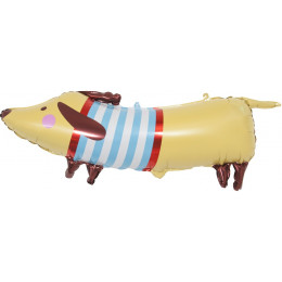 M Fal Шар (35"/89 см) Фигура, Таксик в свитере, 1 шт.