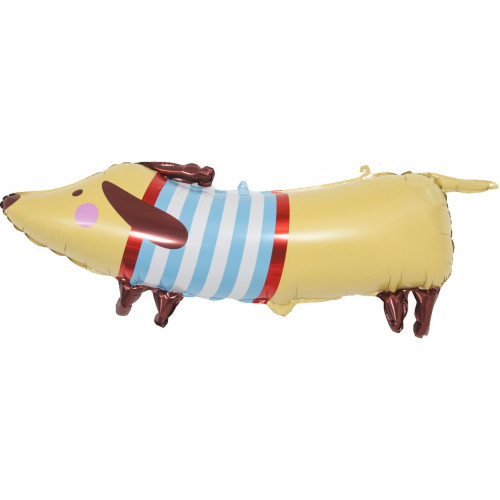 M Fal Шар (35"/89 см) Фигура, Таксик в свитере, 1 шт.
