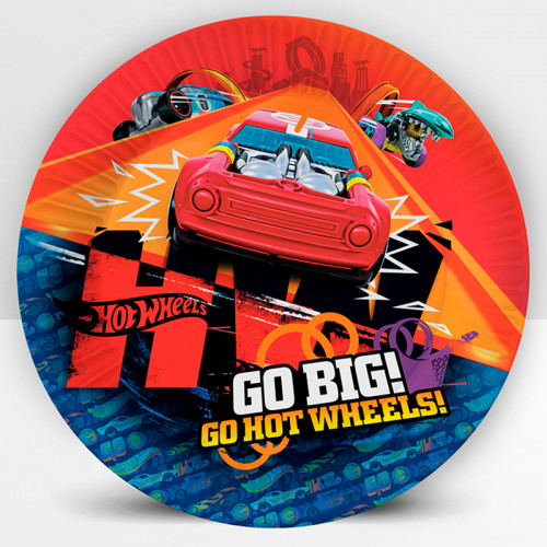Тарелки (7''/18 см) Hot Wheels, 6 шт.