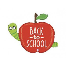 M Btc Шар (40"/102 см) Фигура, BACK TO SCHOOL Яблоко, 1 шт.