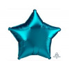 M Agm Шар (19"/48 см) Звезда, Б/РИС, Сатин Aqua, 1 шт.
