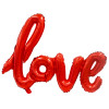 M Agr Шар (39"/100 см) Надпись "LOVE" Красная, 1 шт.