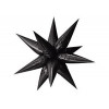 M VZ Шар (26"/65 см) Фигура, 3D, Звезда, Составная, AIR, Black, 1 шт.