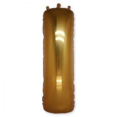 M Grb Шар (40"/101 см) Буква, I, Gold, 1 шт.