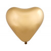 Э 12" Сердце/819 Хром Сатин Gold Sateen 50 шт.