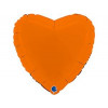 Г Б/РИС СЕРДЦЕ 18" Пастель Matte Orange 1 шт.