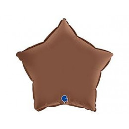 Г Б/РИС ЗВЕЗДА 18" Сатин Chocolate 1 шт.