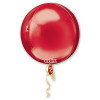 M Agm 3D Шар (16"/41 см) Сфера, Б/РИС, Металлик, Red, 1 шт.