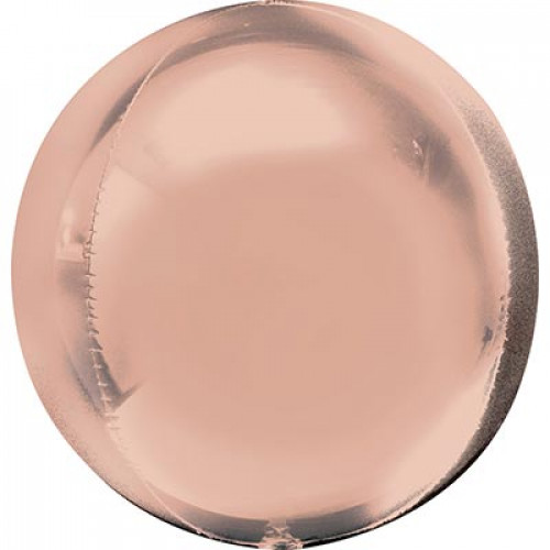 M Agm 3D Шар (16"/41 см) Сфера, Б/РИС, Металлик, Rose Gold, 1 шт.