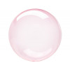 M Agm Шар (18"/45 см) Сфера, Bubble, Б/РИС, Dark/Pink, 1 шт.