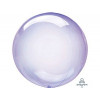 M Agm Шар (18"/45 см) Сфера, Bubble, Б/РИС, Кристалл, Purple, 1 шт.