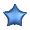 M Agm Шар (19"/46 см) Звезда, Б/РИС, Сатин Azure, 1 шт.