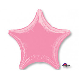 M Agm Шар (19"/48 см) Звезда, Б/РИС, Металлик Pink, 1 шт.