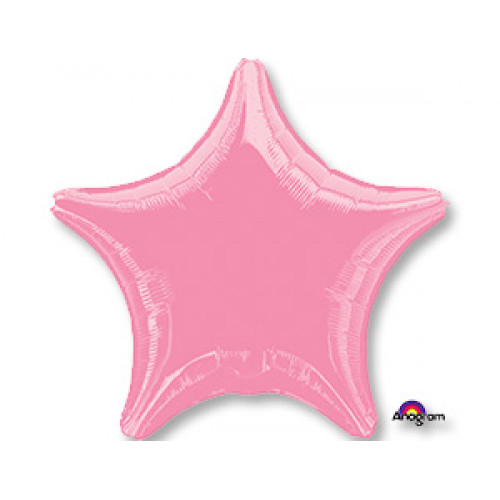 M Agm Шар (19"/48 см) Звезда, Б/РИС, Металлик Pink, 1 шт.