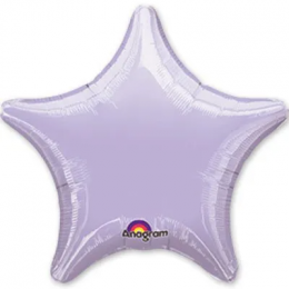M Agm Шар (19"/48 см) Звезда, Б/РИС, Пастель Lilac, 1 шт.