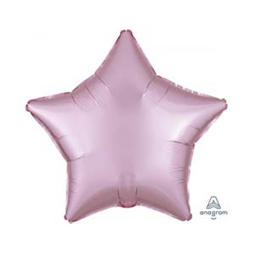M Agm Шар (19"/48 см) Звезда, Б/РИС, Сатин Pink, 1 шт.